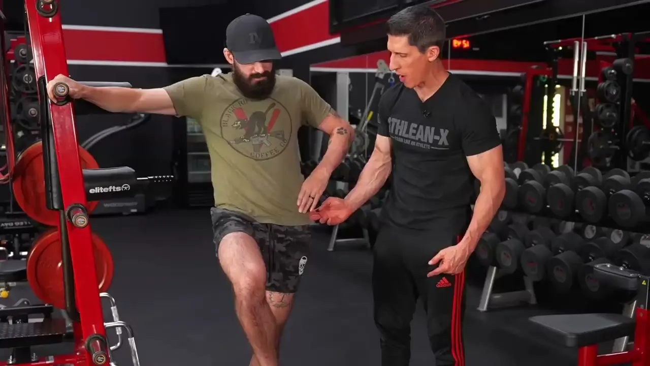 Glute medius hip drop exercise